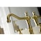Kingston Brass KS1977RX Widespread Bathroom Faucet with Brass Pop-Up, Brushed Brass KS1977RX - alternate 2